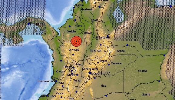Imagen del reporte del Servicio Geológico Colombiano.
