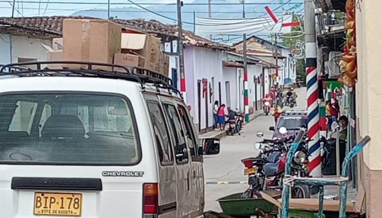 Lugar en donde fue asesinado el policía.