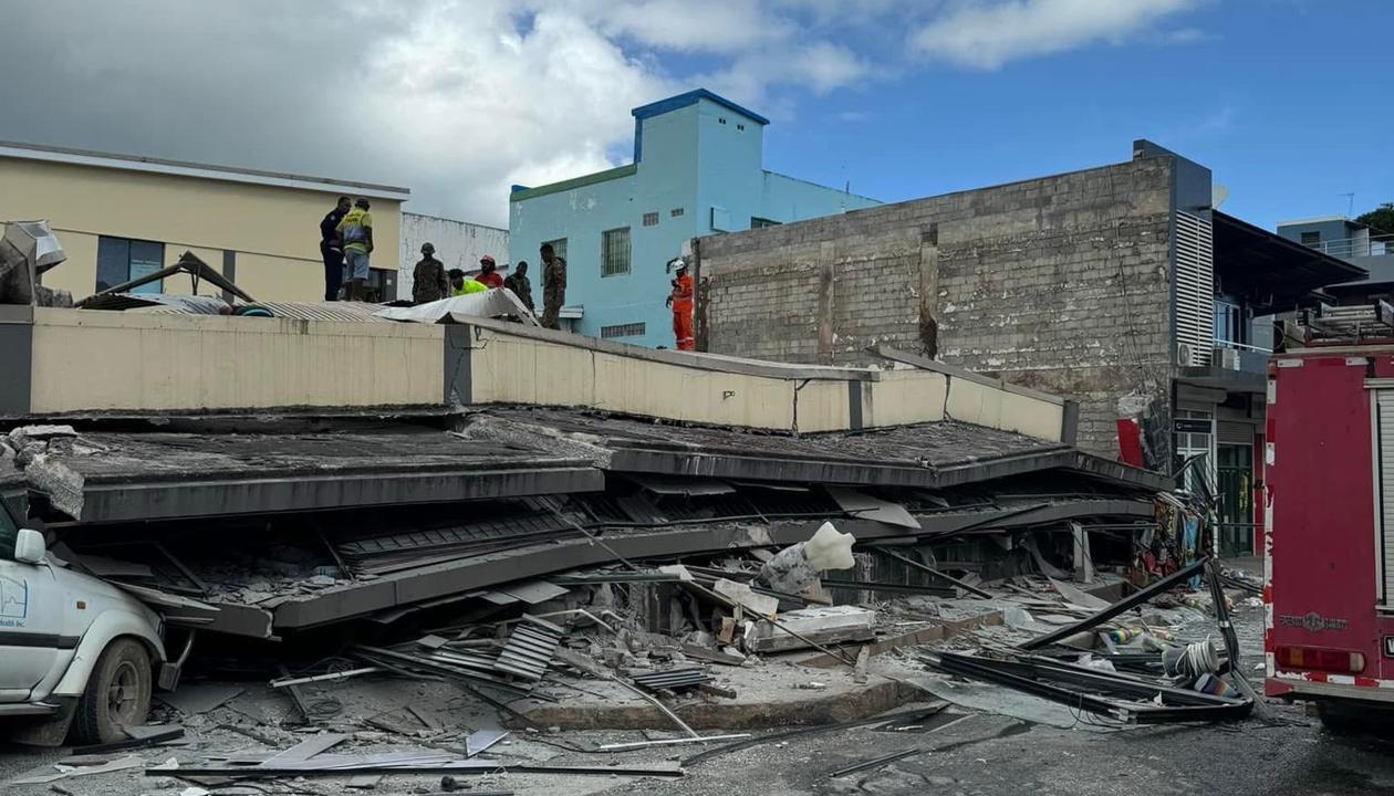 Los daños que dejó el terremoto.