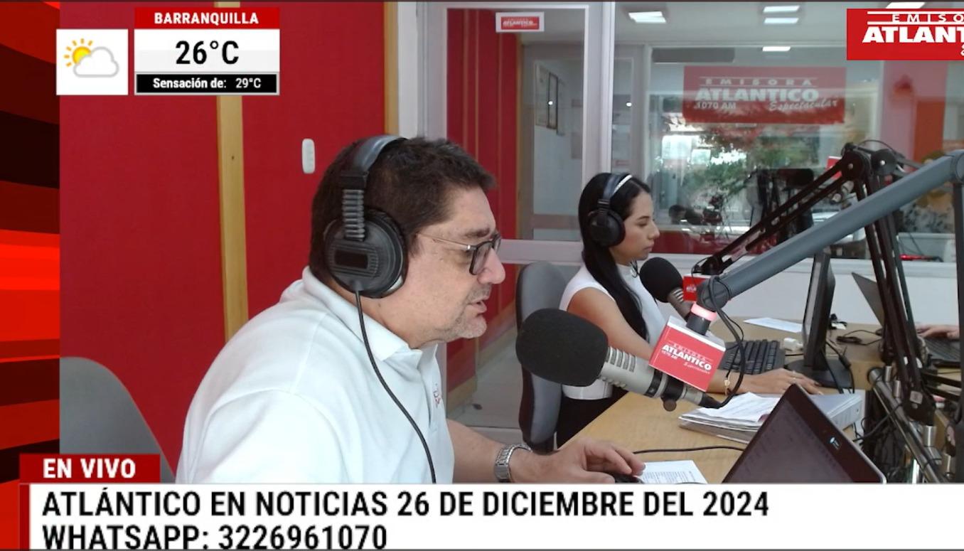 Transmisión de Atlántico en Noticias.