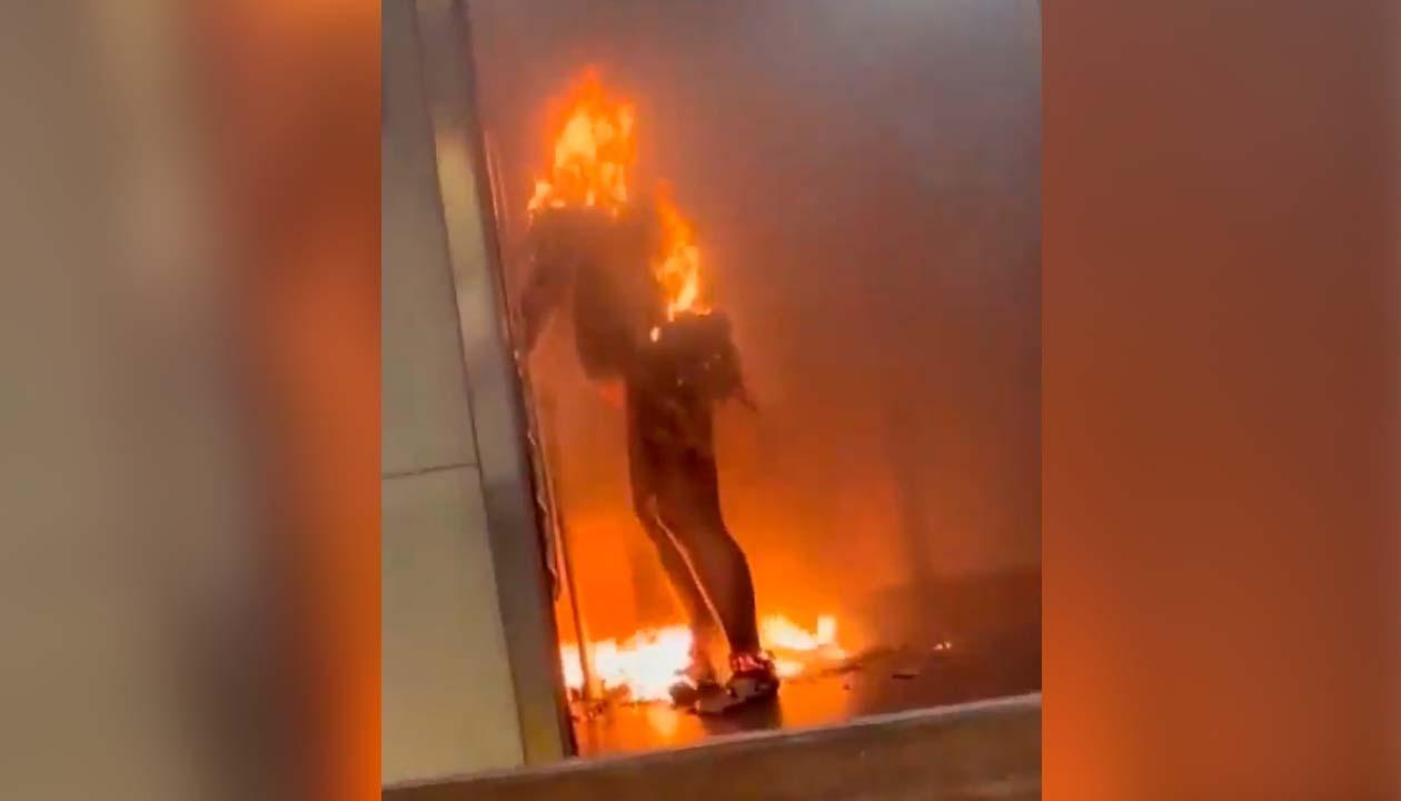 La mujer murió incinerada.