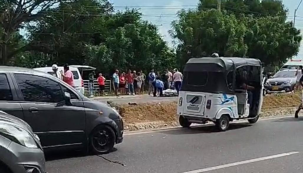 Lugar del accidente. 