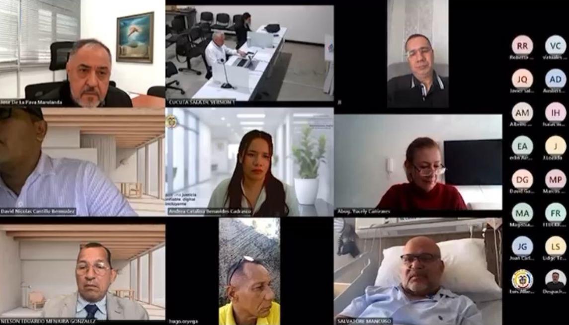 Momentos de la audiencia. 