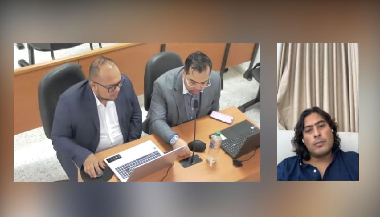 Nicolás Petro, en audiencia.