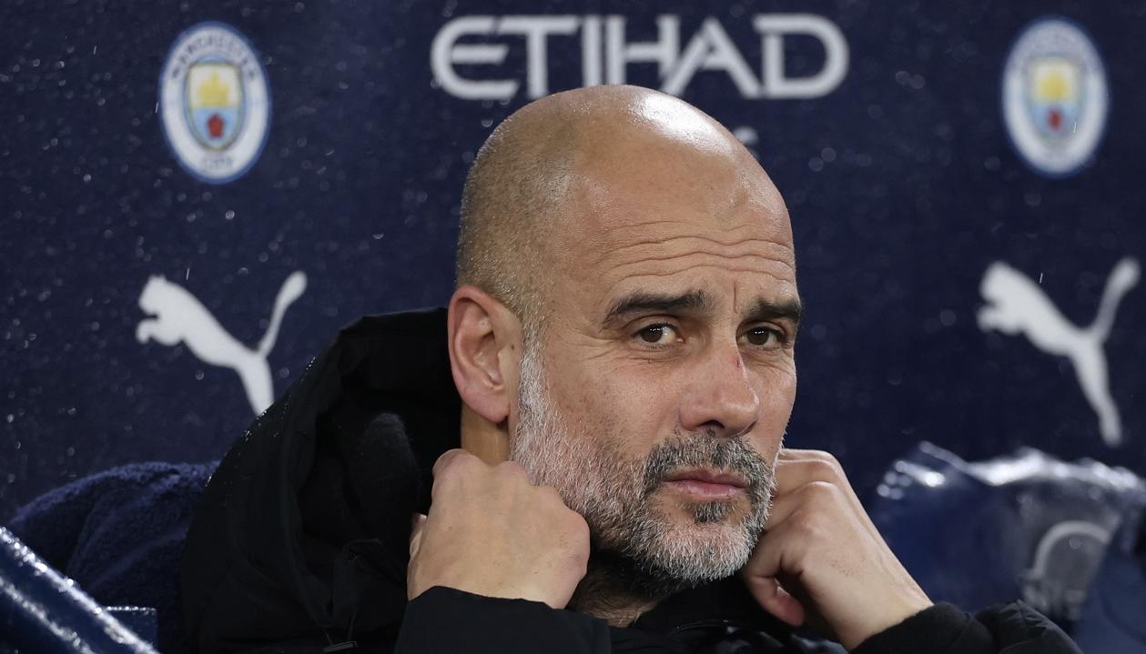 Pep Guardiola, entrenador español del Manchester City.