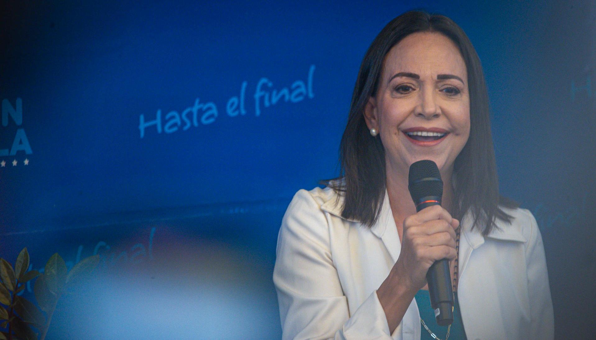 María Corina Machado, líder opositora venezolana.