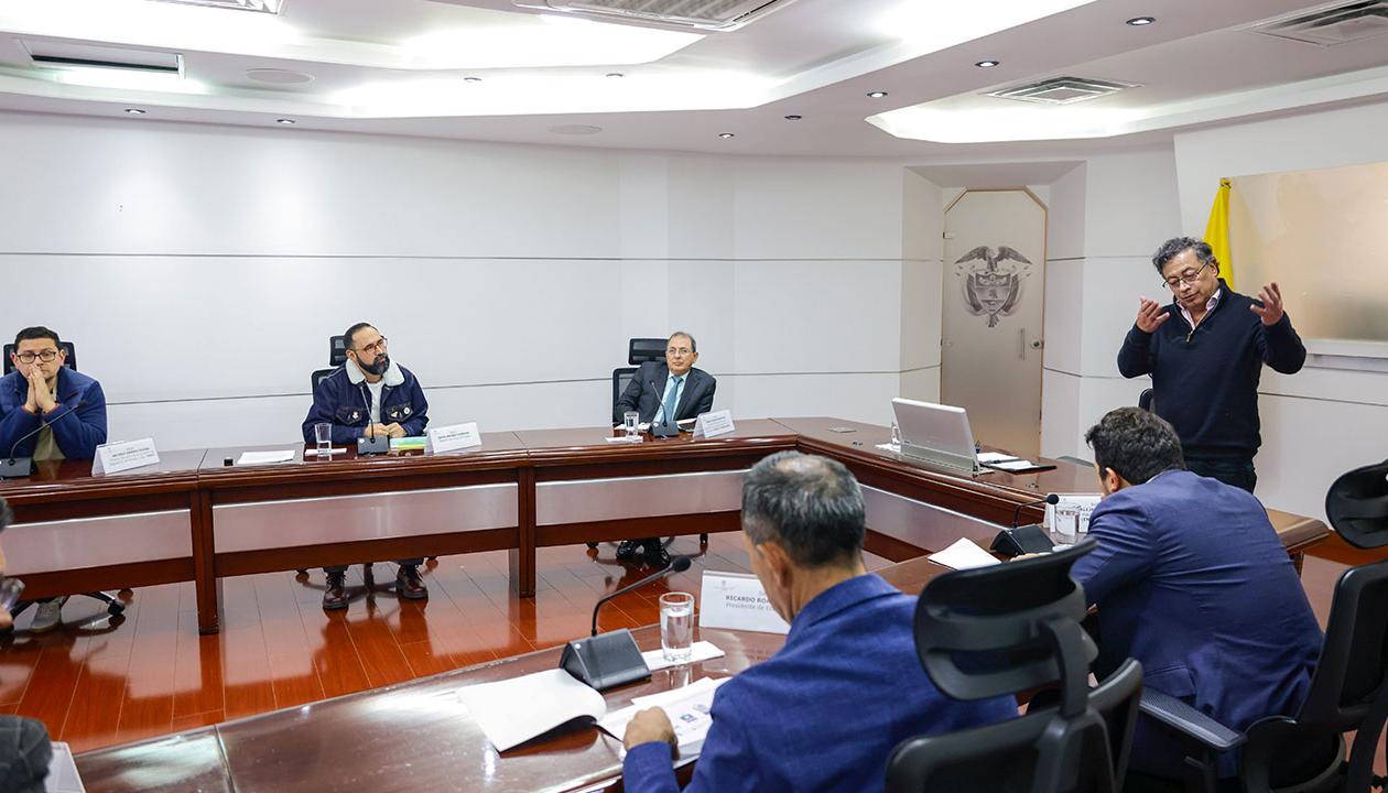 El Presidente Petro lideró la reunión.
