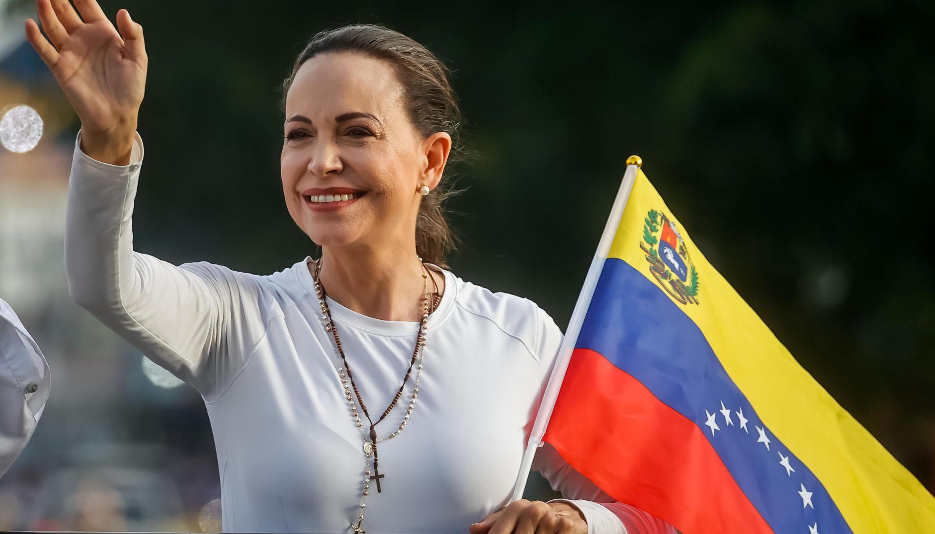  Líder de la oposición en Venezuela, María Corina Machado.