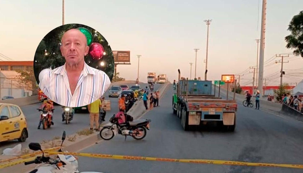 Oreste Torregrosa Hernández murió tras ser arrollado por esta tractomula. 