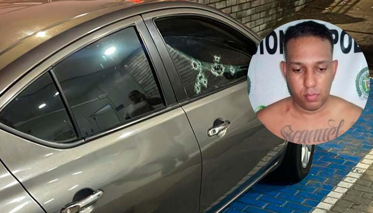 Alias 'Gordo 40' se transportaba en este vehículo con su hermano cuando fueron atacados a bala. 