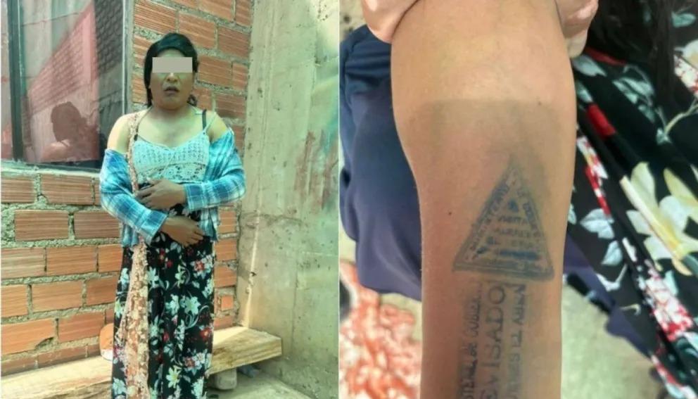 El recluso disfrazado de mujer.