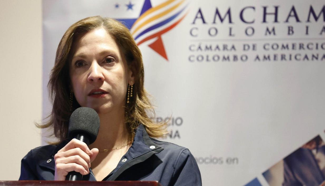 La presidenta de la Cámara Colombo-Americana (AmCham Colombia), María Claudia Lacouture.