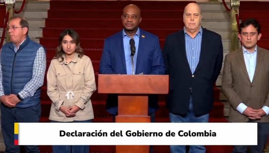 El canciller Luis Gilberto Murillo en rueda de prensa.