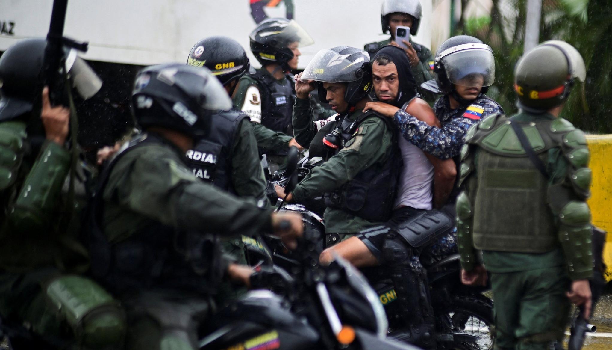 Captura de manifestantes revelados por Venezuela Foro Penal