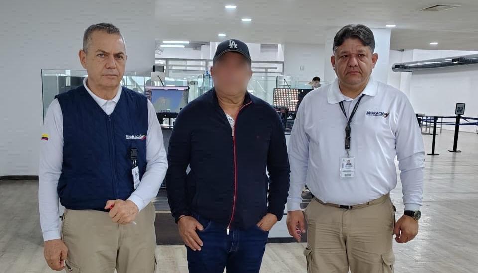 Capturado por Migración Colombia.