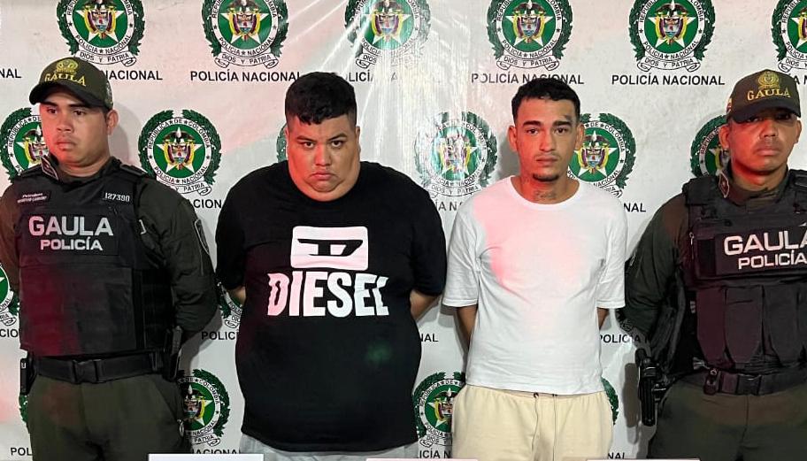 Las capturas fueron realizadas por el Gaula de la Policía. 