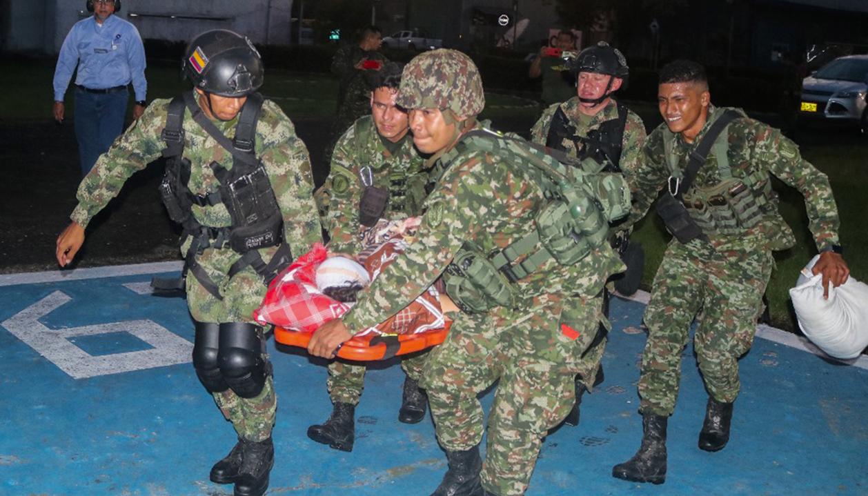 Uno de los heridos.