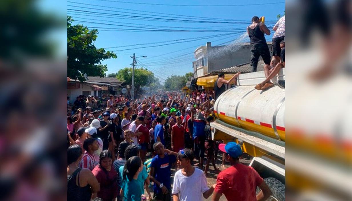 Celebración del 'moja moja', en Atlántico