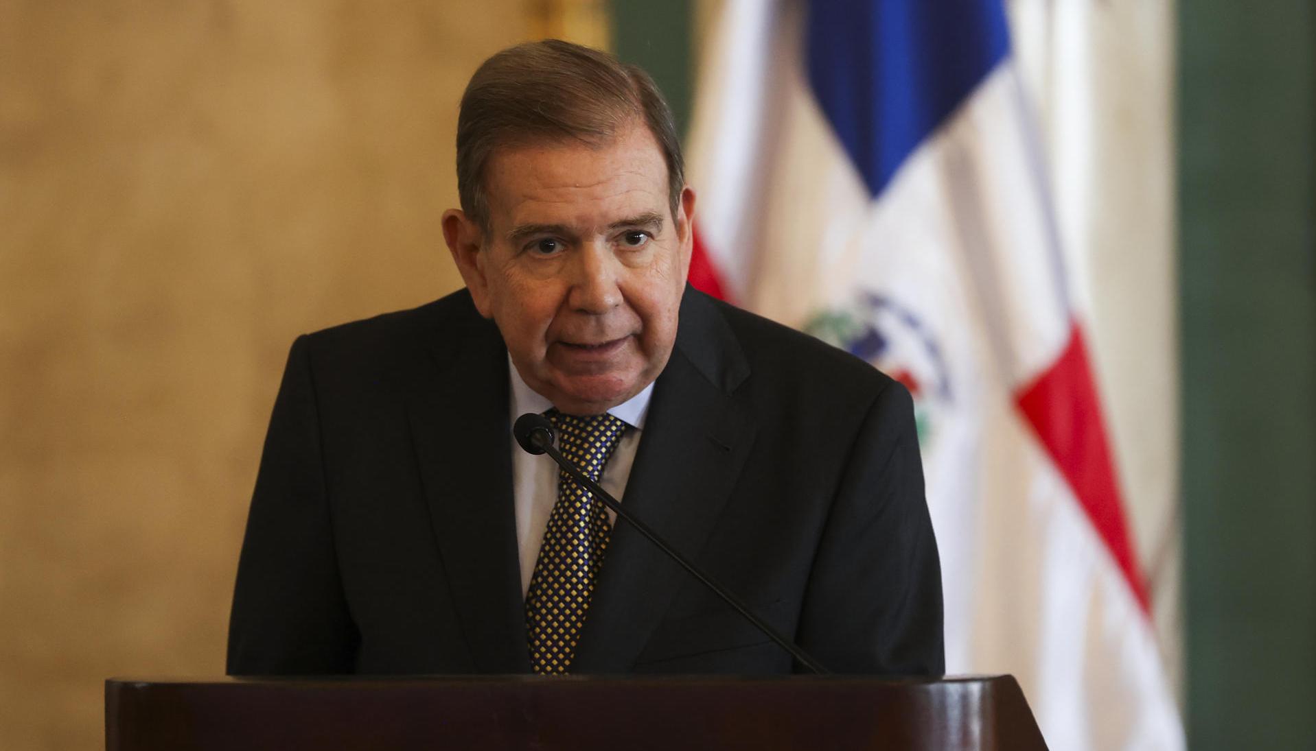 El líder opositor venezolano Edmundo González Urrutia, en Santo Domingo. 