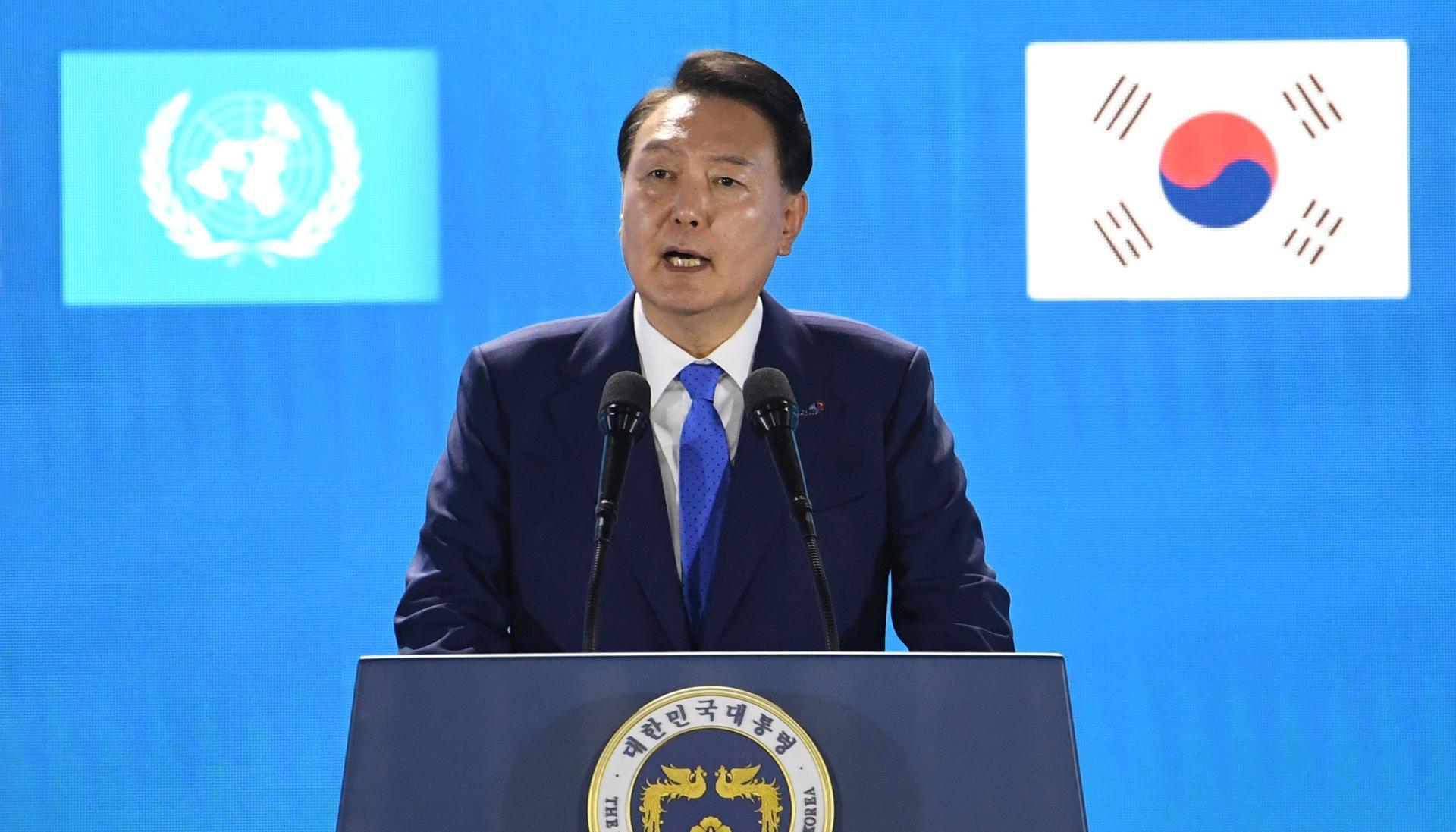 El presidente surcoreano, Yoon Suk-yeol. 