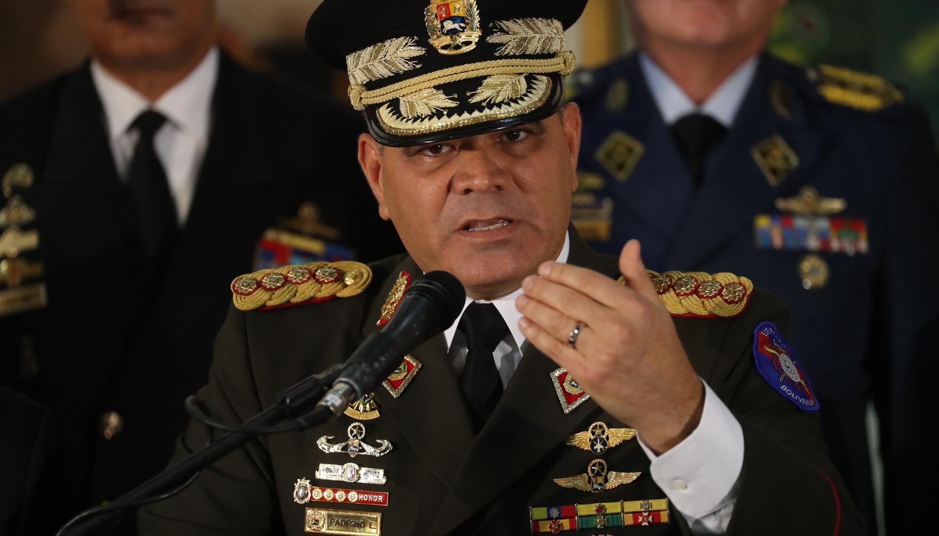 Vladimir Padrino López, ministro de Defensa de Venezuela.