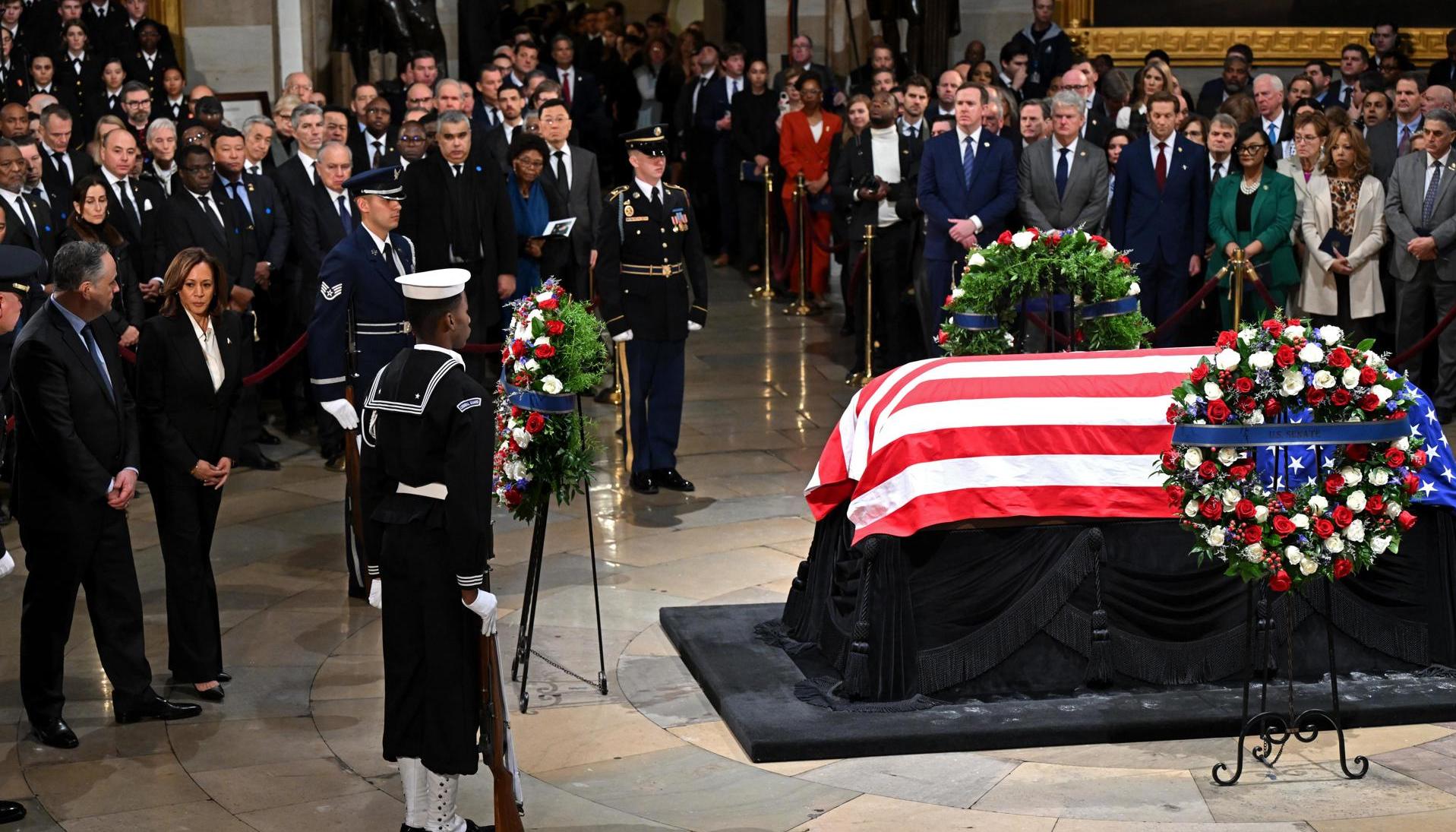 Homenaje al fallecido expresidente Jimmy Carter, en el Capitolio de EE. UU. en Washington. 