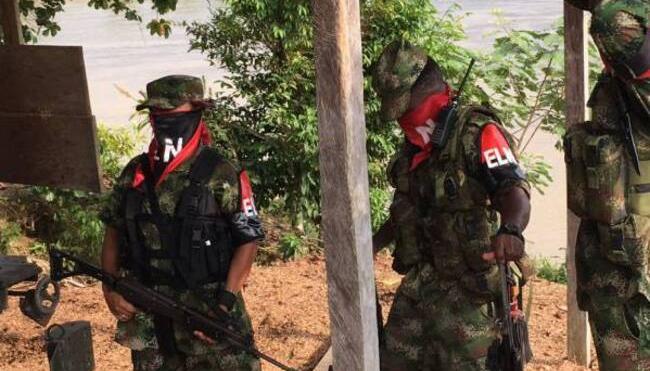 Guerrilleros del ELN en el Catatumbo. 