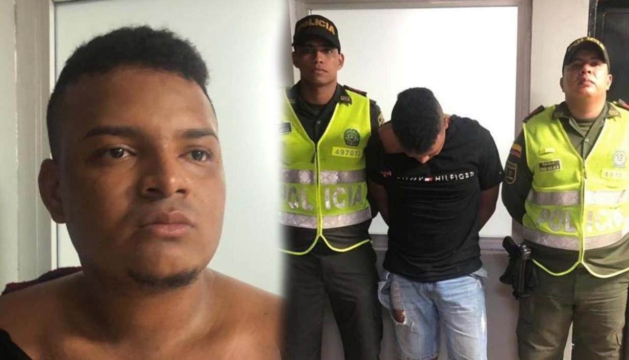 Harold Ubaldo cuando fue capturado en septiembre del 2019