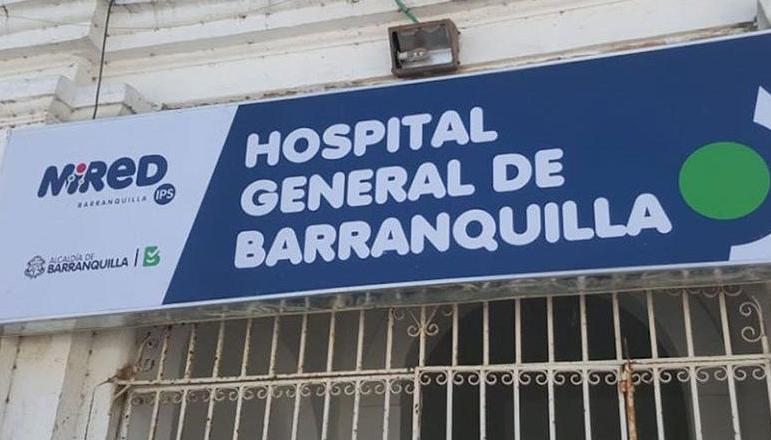 Fachada del Hospital General de Barranquilla.