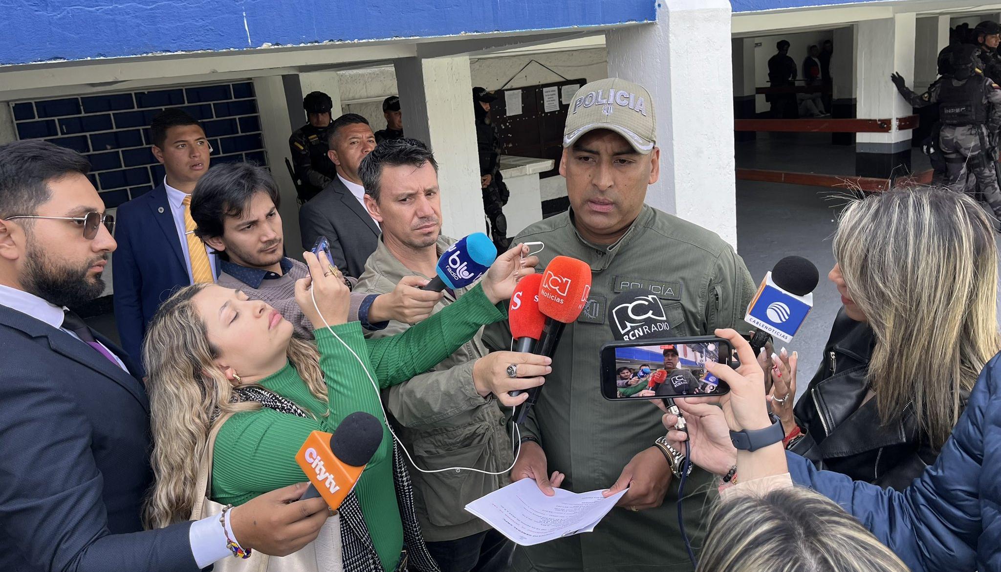 El director del Inpec, el coronel Daniel Gutiérrez.