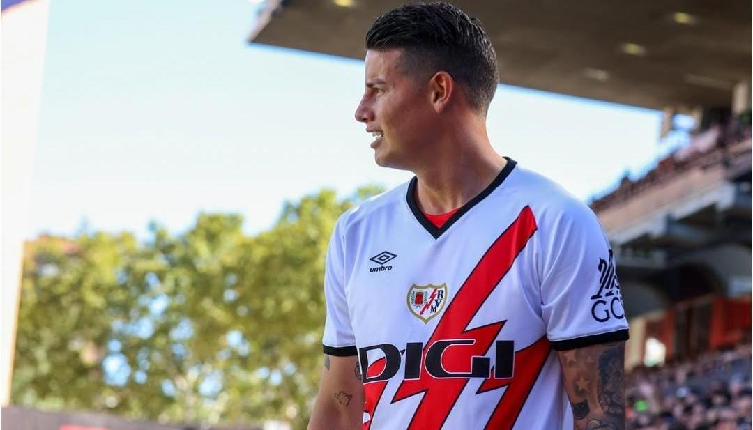 James Rodríguez con el Rayo Vallecano.