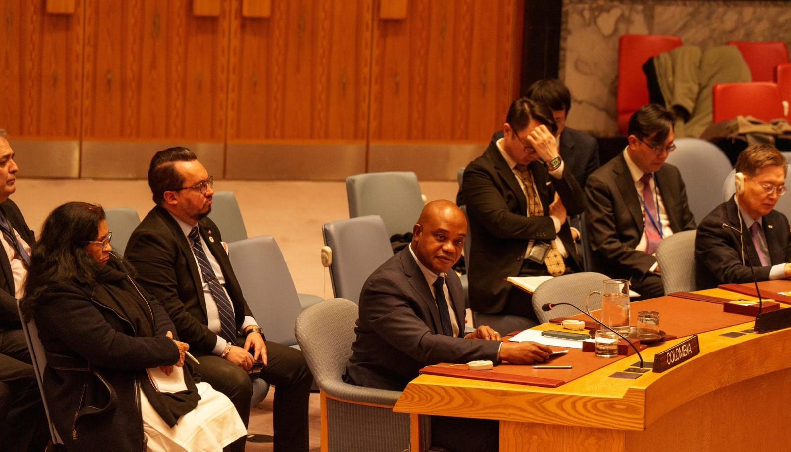 Luis Gilberto Murillo en la ONU. 