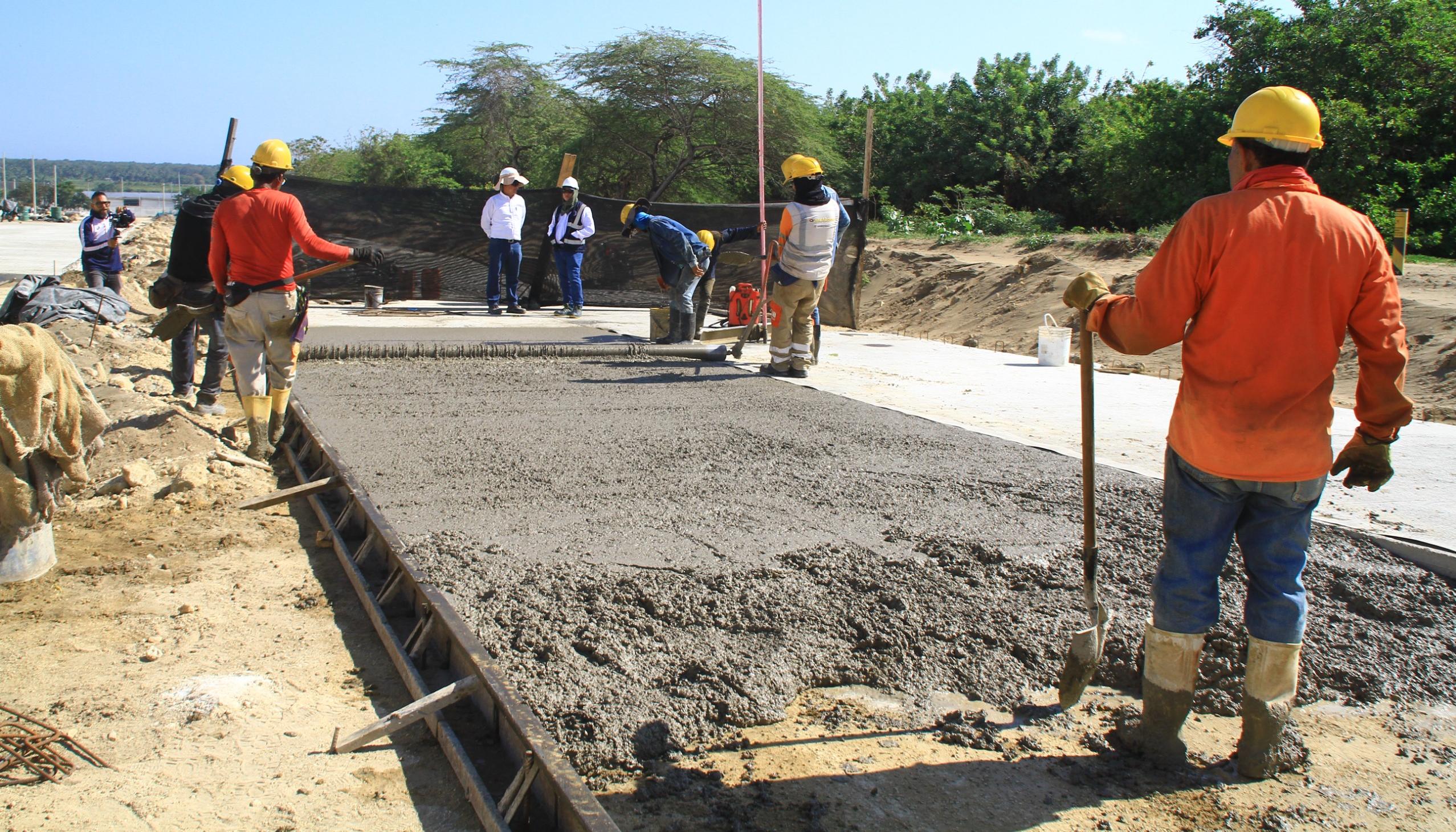 Trabajos de la prolongación de la calle 98.