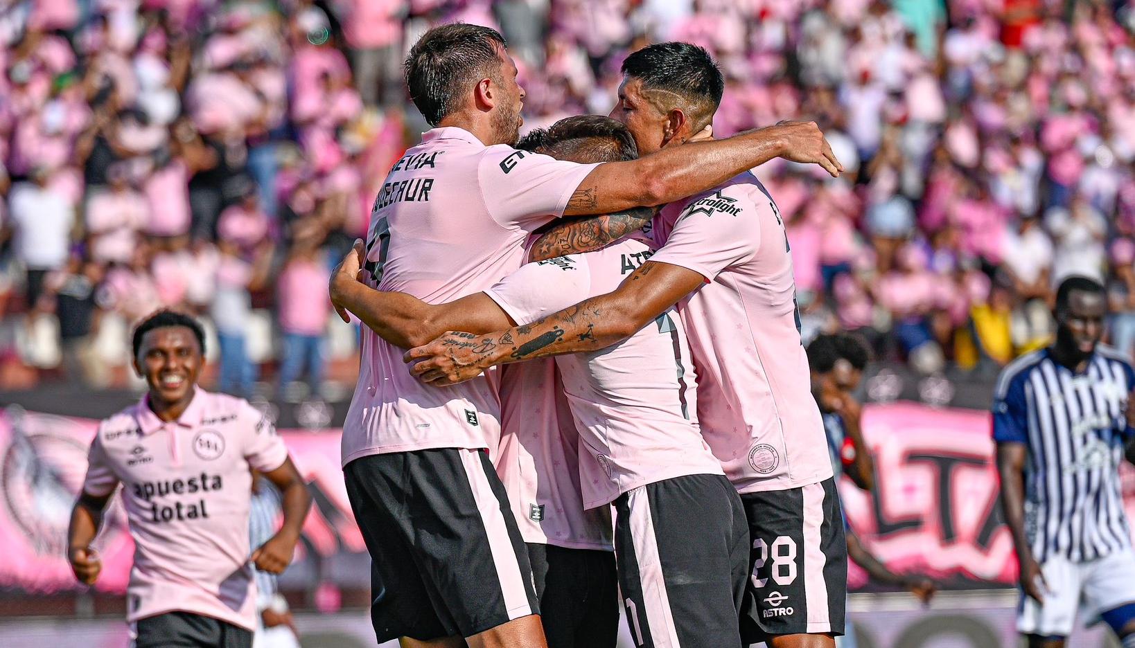 La celebración de Sport Boys.