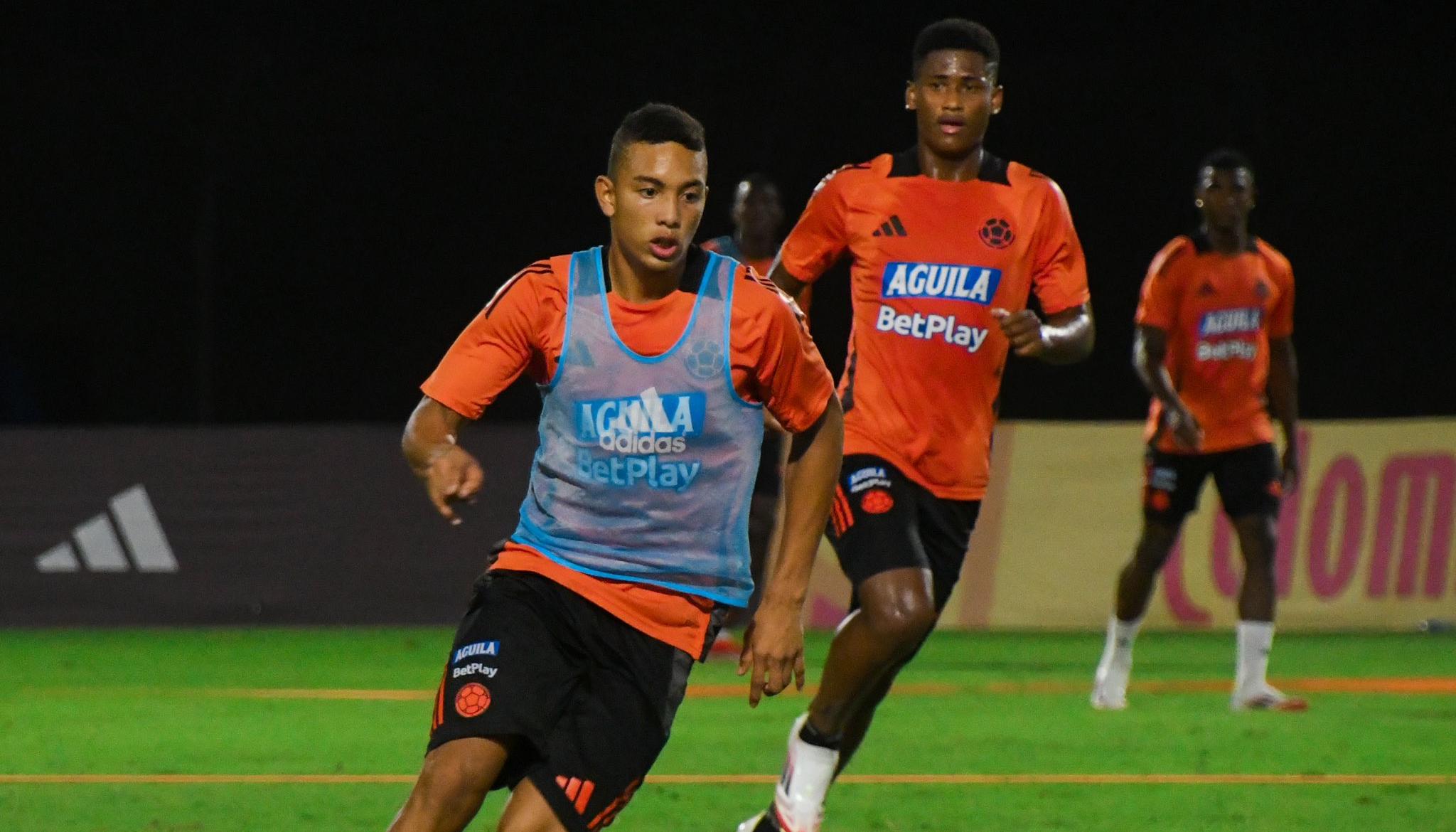 Entrenamiento de la Selección Colombia Sub 20 en Barranquilla.