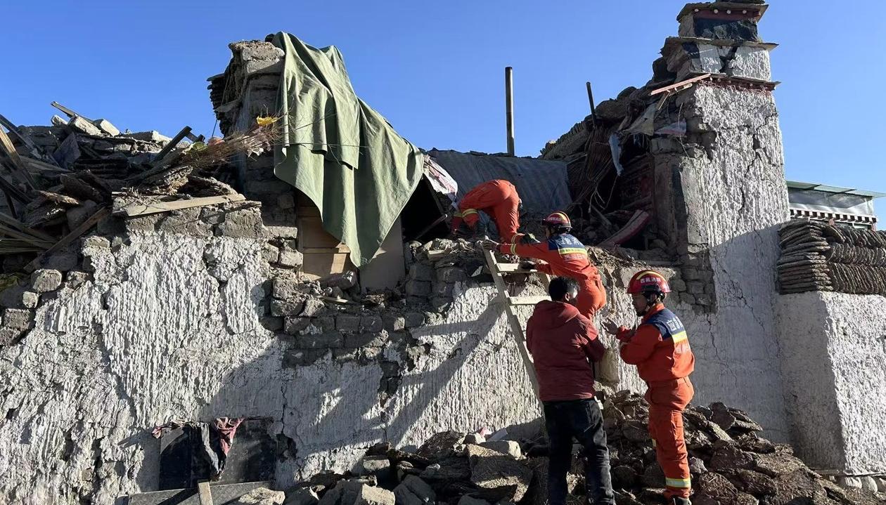 Los daños por el terremoto.