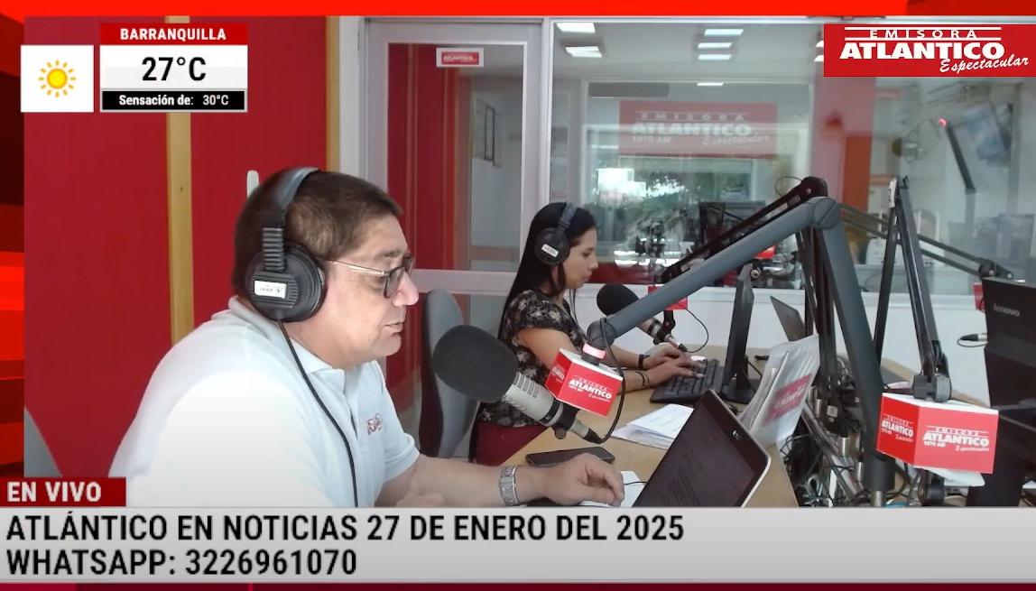 Transmisión de Atlántico en Noticias.