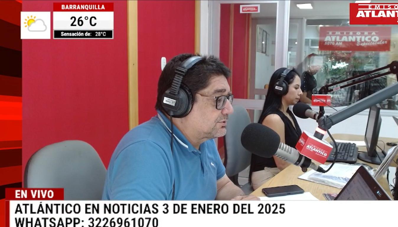 Transmisión de Atlántico en Noticias.