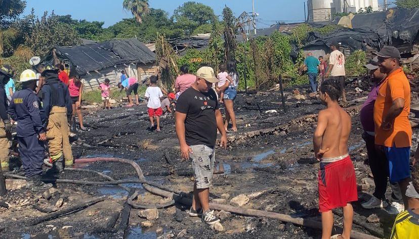 Incendio controlado en la Bendición de Dios. 