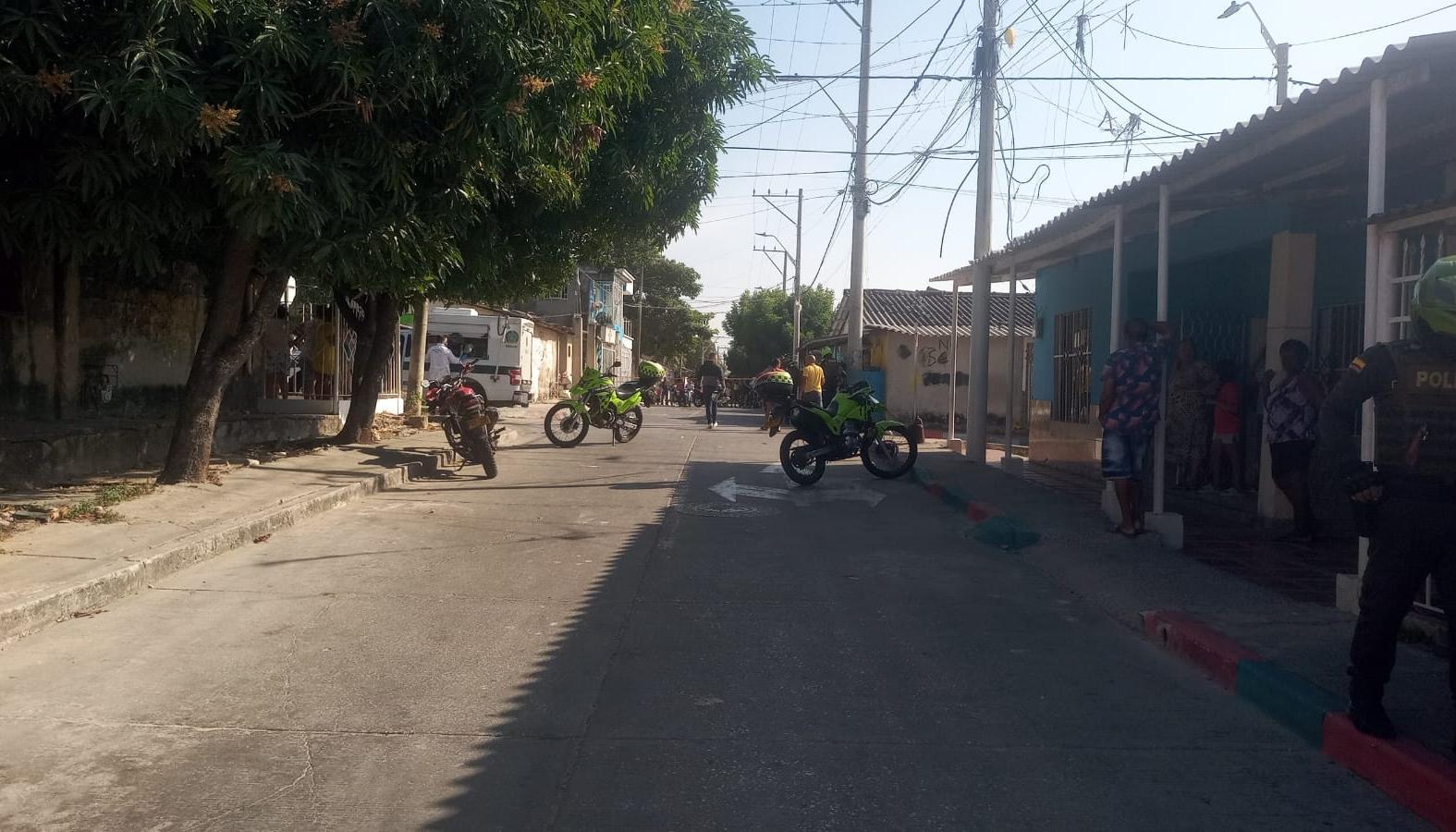 Escena del crimen en El Bosque. 