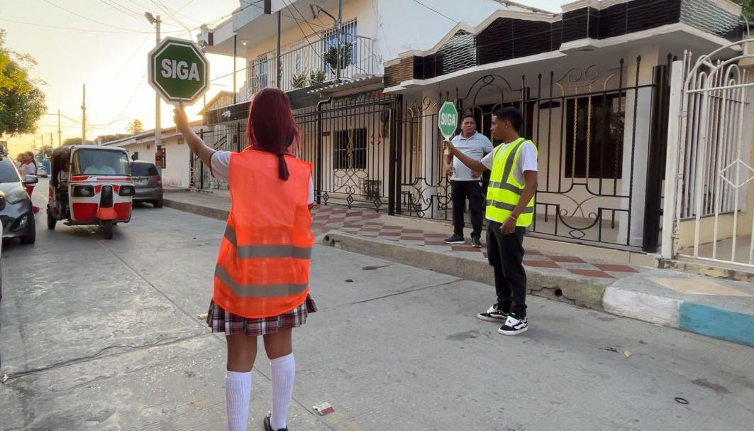 Actividades de regulación vial en Soledad.