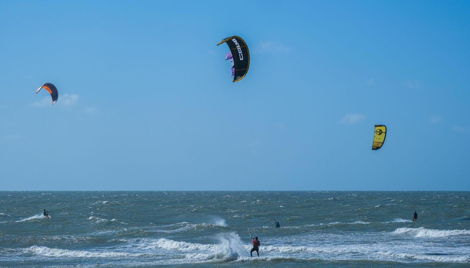 En Salinas del Rey se han relizado dos paradas del Mundial de kitesurf.