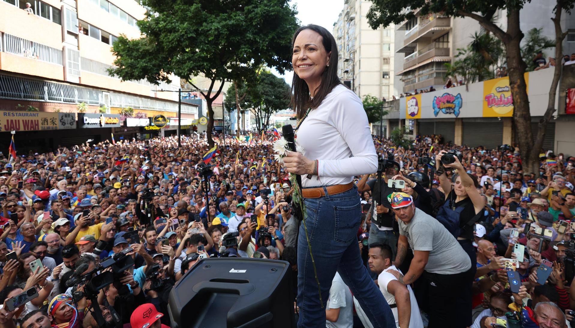 María Corina Machado, líder opositora venezolana.