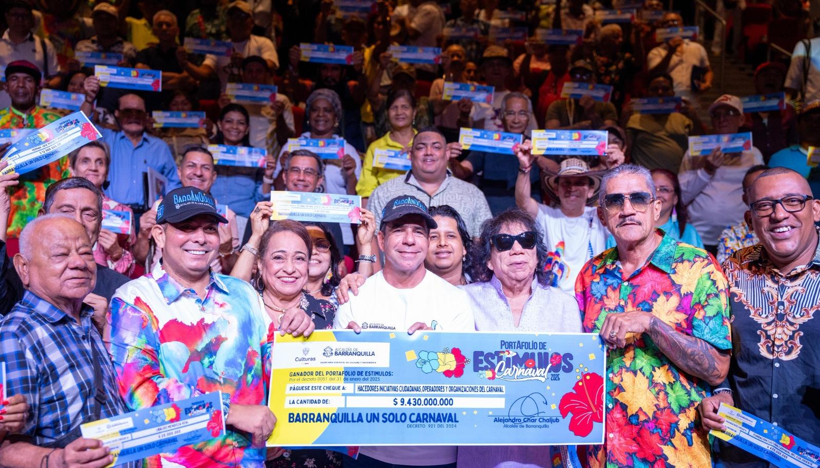 Beneficiados en el Portafolio de Estímulos. 