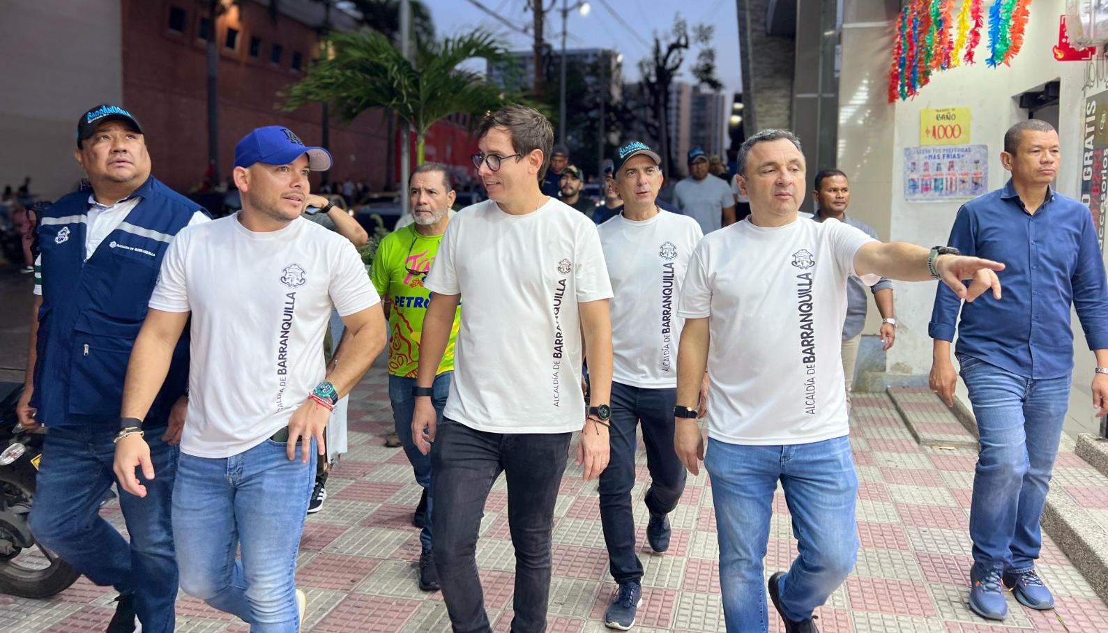 El secretario de Gobierno, Nelson Patrón Pérez, y Yesid Turbay, jefe de la Oficina para la Seguridad y Convivencia Ciudadana.