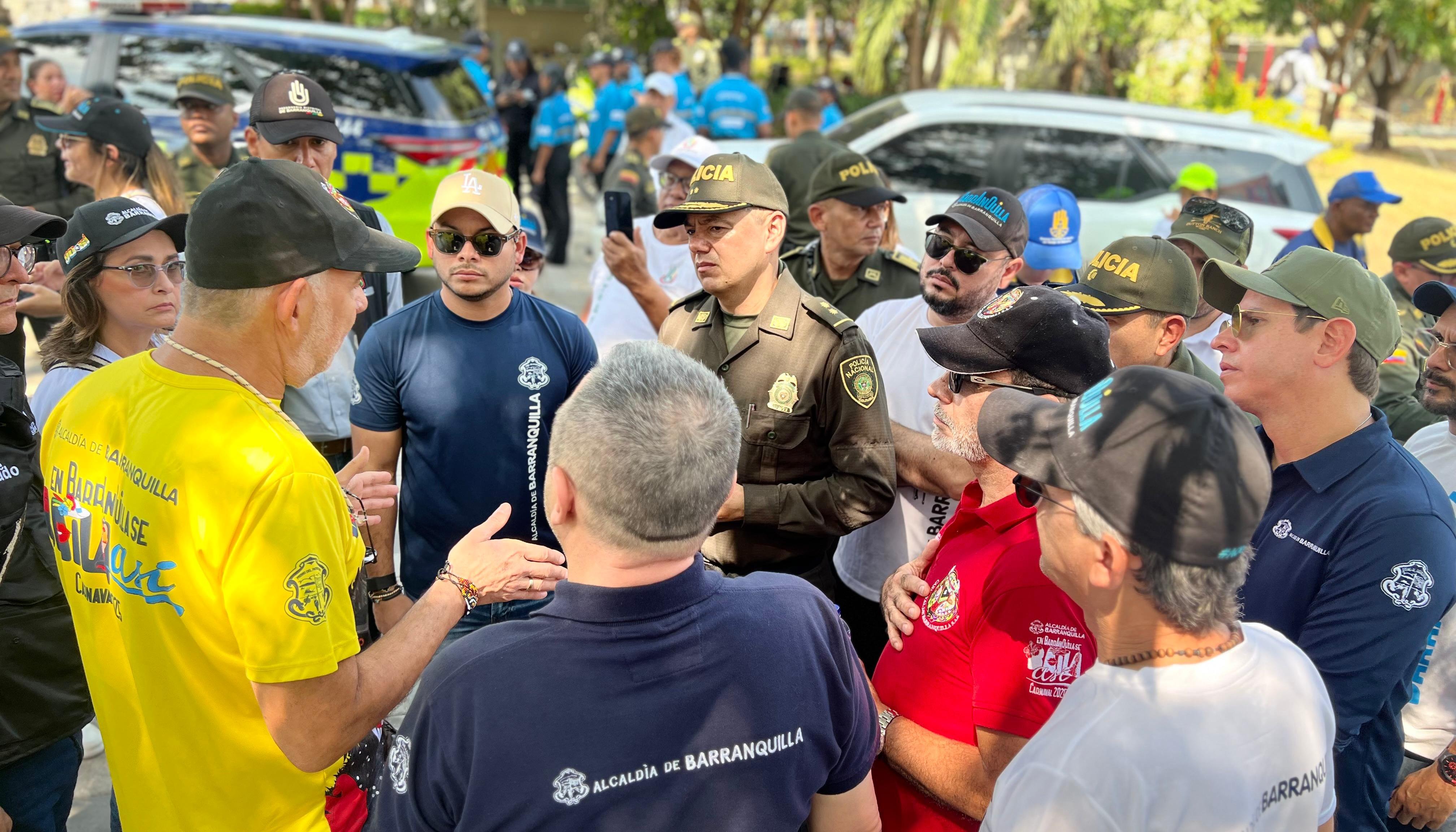La Policía trabaja de la mano con la Alcaldía y Carnaval para brindar seguridad en la Guacherna.