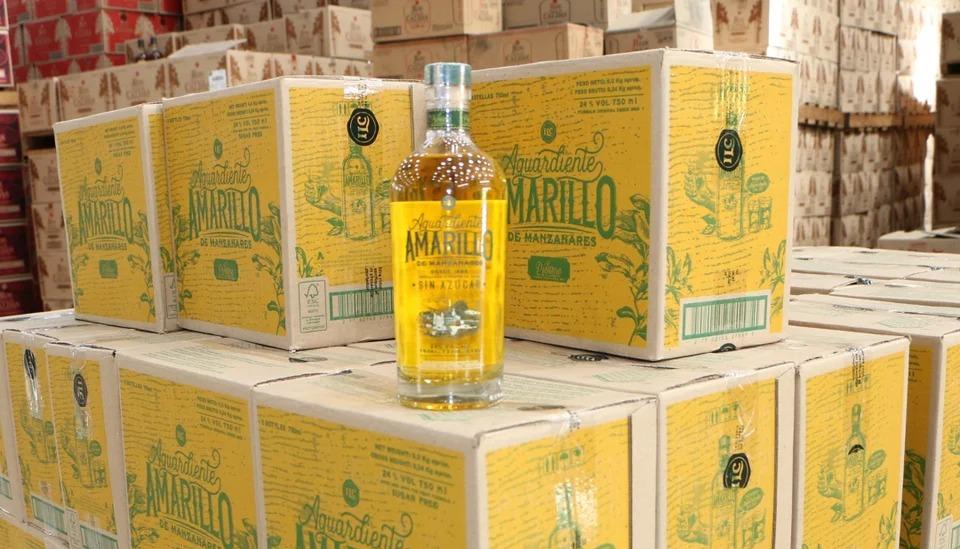 Aguardiente Amarillo de Manzanares.