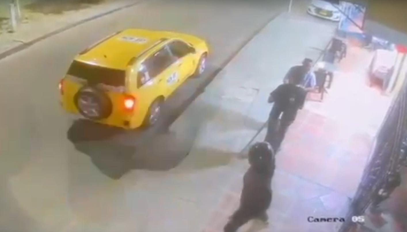 Momento del ataque a bala.