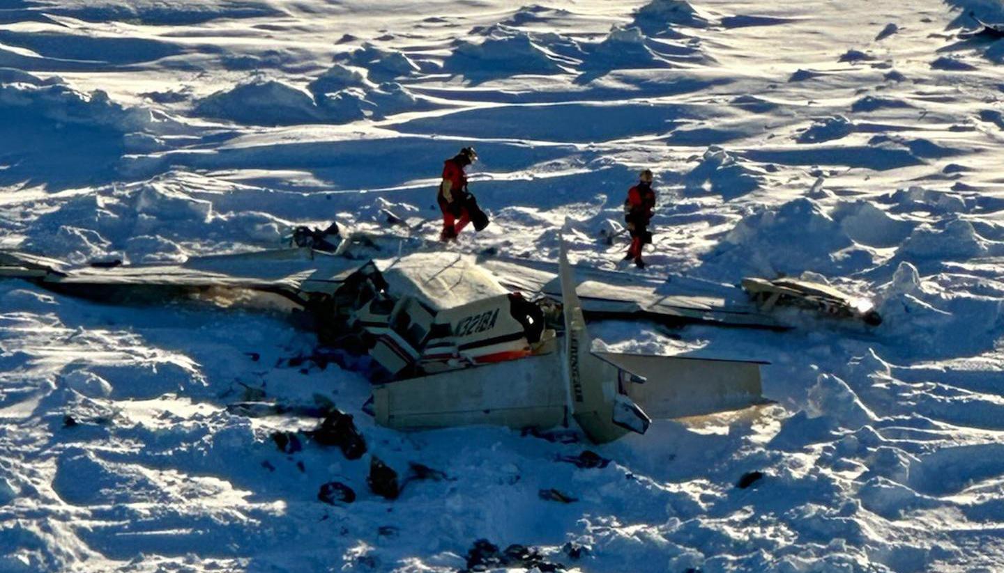Avioneta accidentada en Alaska. 