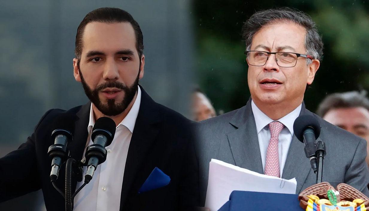 Nayib Bukele y Gustavo Petro.